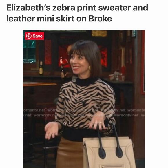 A.L.C. Lola Black & Tan Tiger Print Knit Sweater Size Small - Picture 14 of 16